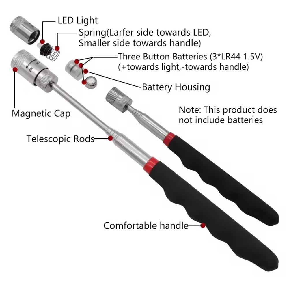 Telescopic Magnetic Pen with L - Fishing Rod Telescopic review and price