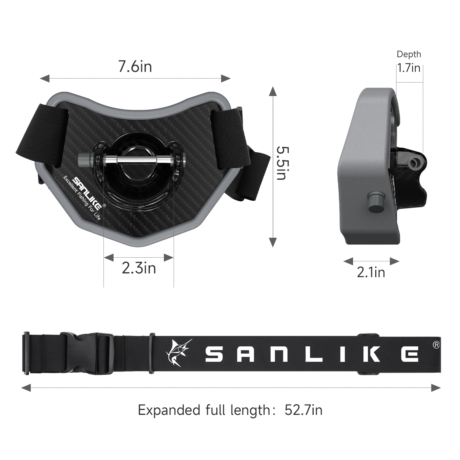 SANLIKE Fishing Fighting Belt  - Fishing Rod Carbon Fiber review and price