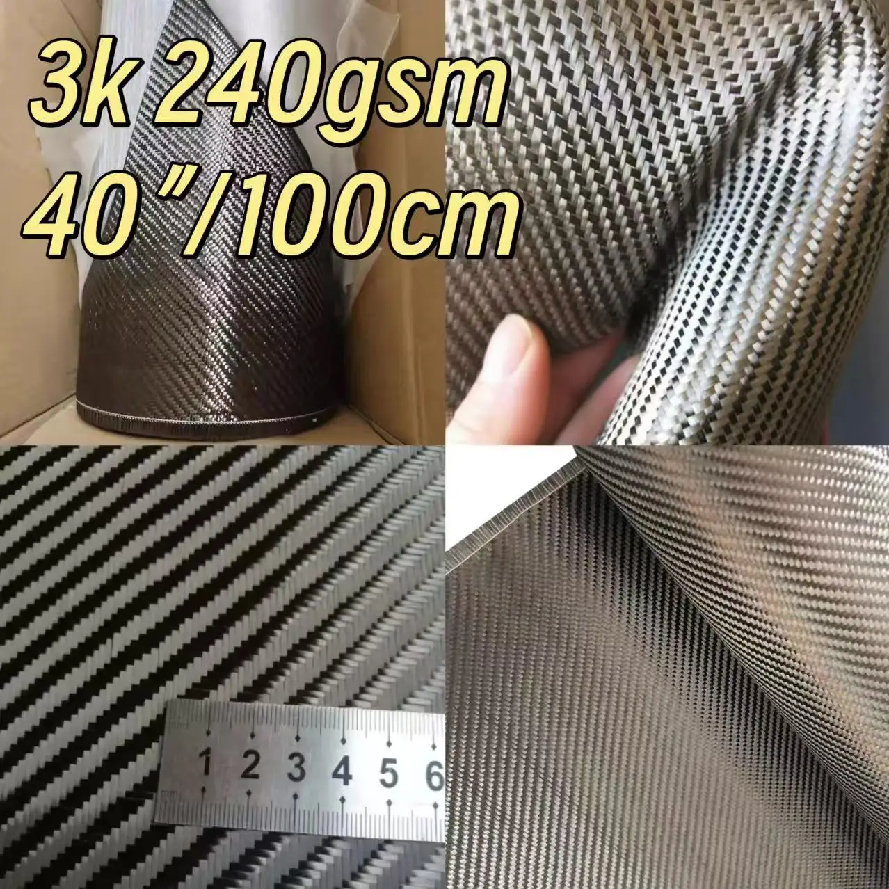 [Grade A+]3K 240gsm Real Carbo - Fishing Rod Carbon Fiber review and price