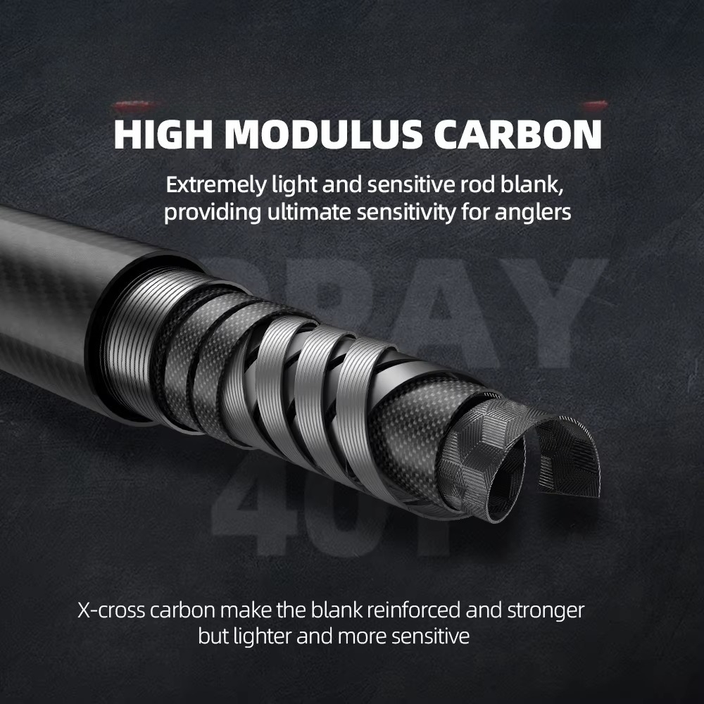 Freshwater Perch Bass Spinning - Fishing Rod Carbon Fiber review and price