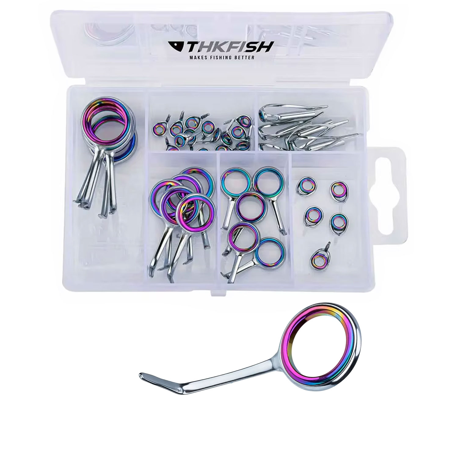 40pcs Colorful Fishing Rod Gui - Fishing Rod Building Kit review and price
