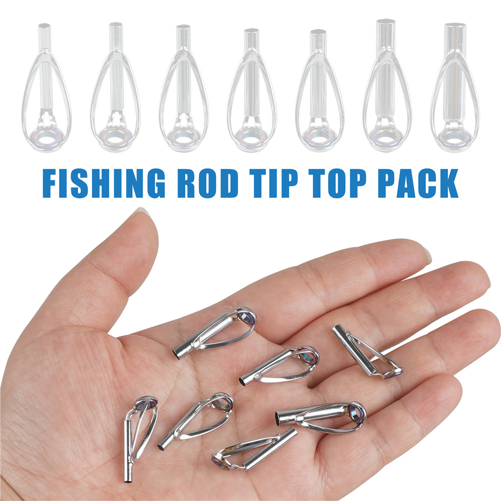 10Pcs Fishing Rod Guide Tips R - Fishing Rod Tip Replacement review and price